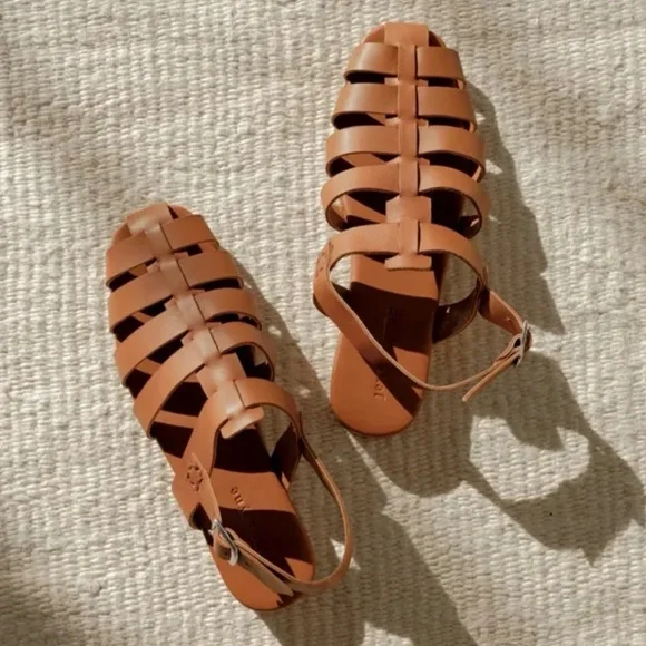 Jenni Kayne Lake Fisherman Sandals in Cognac - Picture 7 of 8